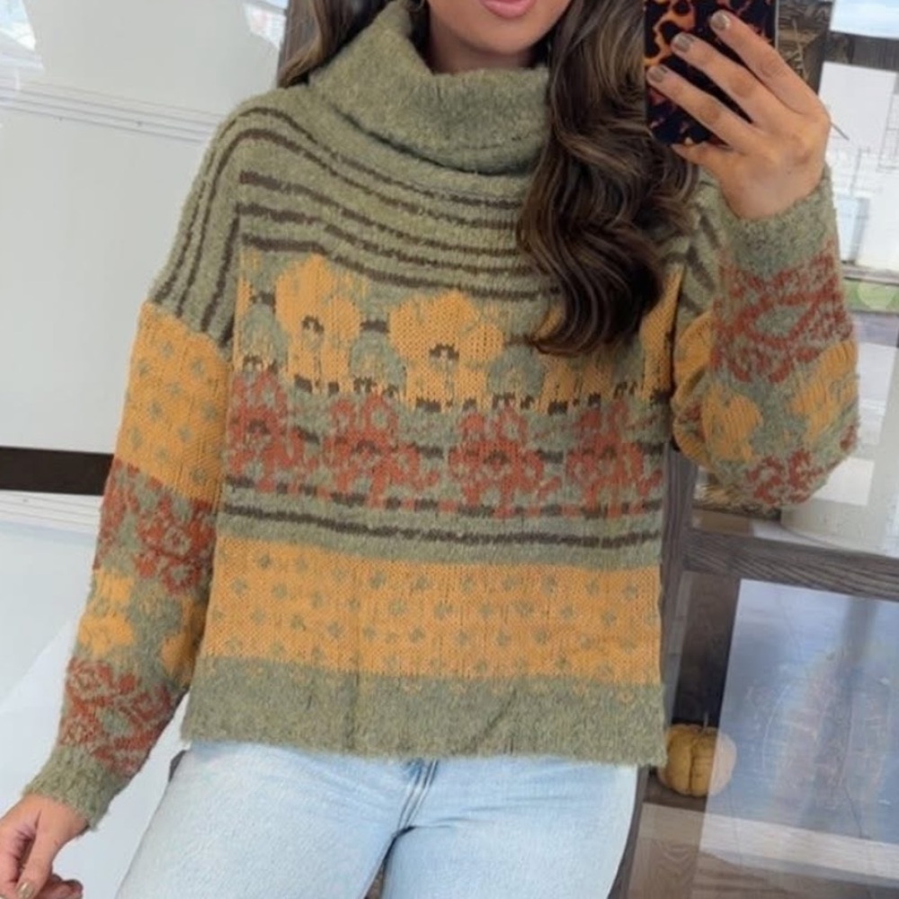ShopEvelynne Earthy Turtleneck Sweater